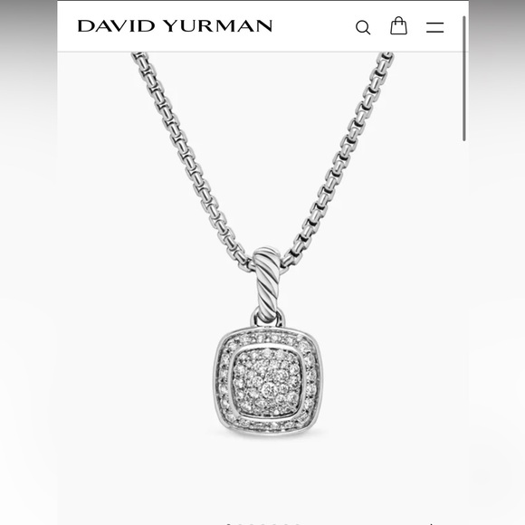 David Yurman Petite Albion Diamond Pendant Necklace - Picture 1 of 5